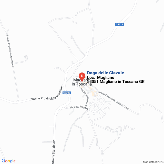 apri la mappa di Doga delle Clavule