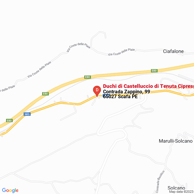 apri la mappa di Duchi di Castelluccio di Tenuta Cipressi