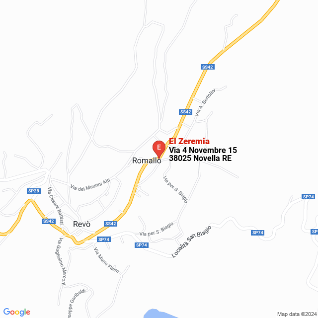 apri la mappa di El Zeremia