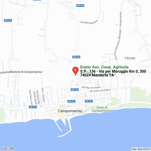 apri la mappa di Erario Soc. Coop. Agricola