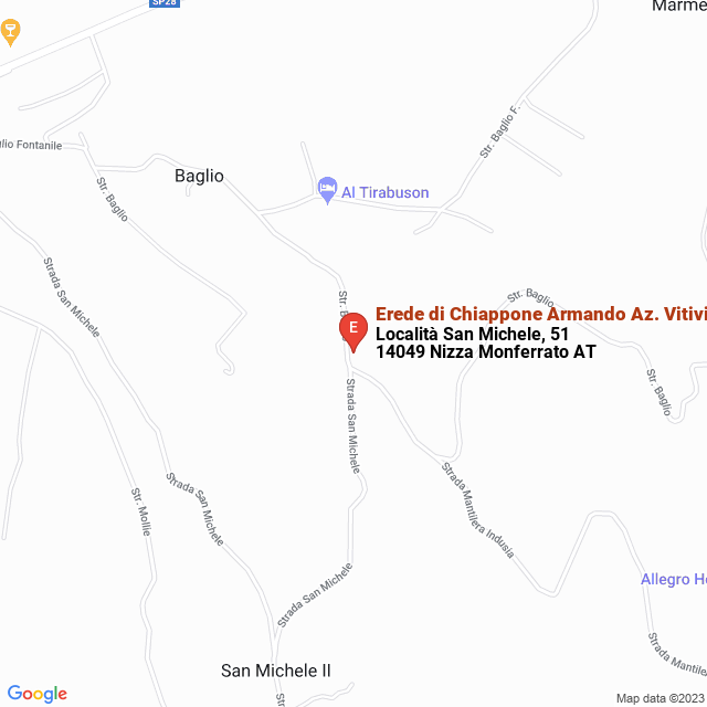 apri la mappa di Erede di Chiappone Armando Az. Vitivinicola