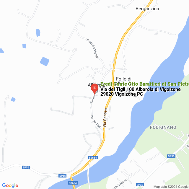 apri la mappa di Eredi Conte Otto Barattieri di San Pietro