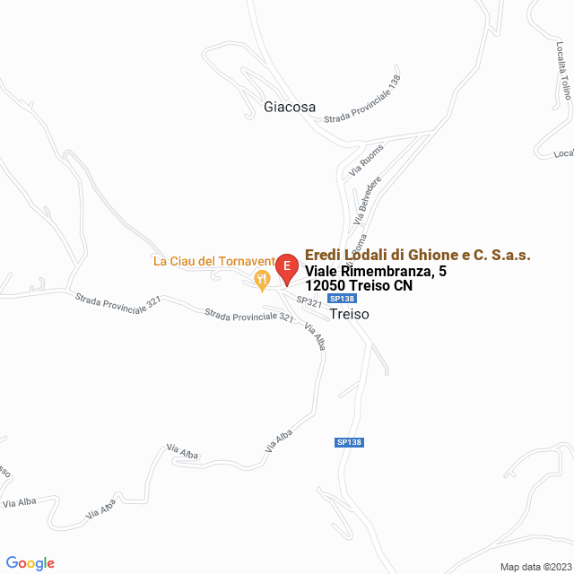 apri la mappa di Eredi Lodali di Ghione e C. S.a.s.