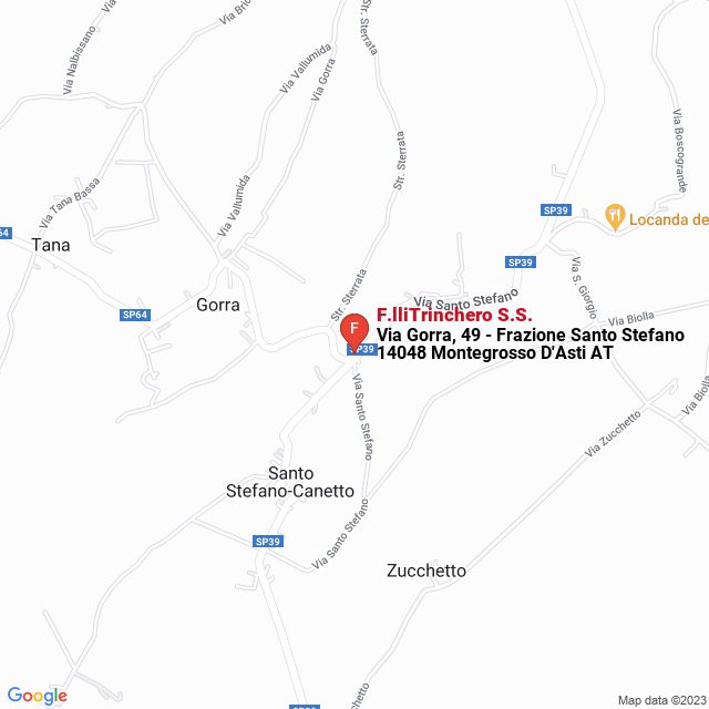apri la mappa di F.lliTrinchero S.S.