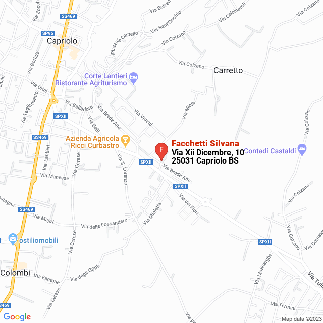 apri la mappa di Facchetti Silvana