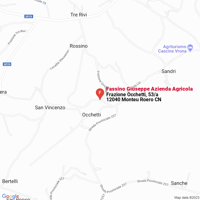 apri la mappa di Fassino Giuseppe Azienda Agricola