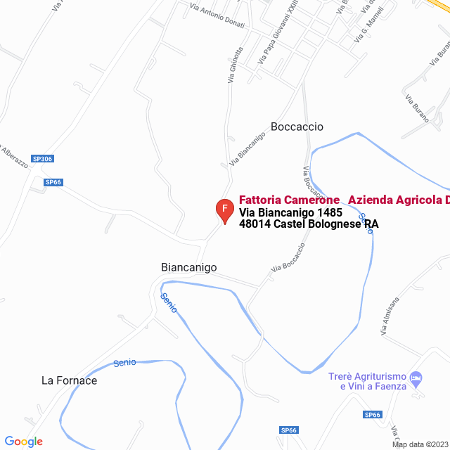 apri la mappa di Fattoria Camerone - Azienda Agricola Dott. Giuseppe Marabini