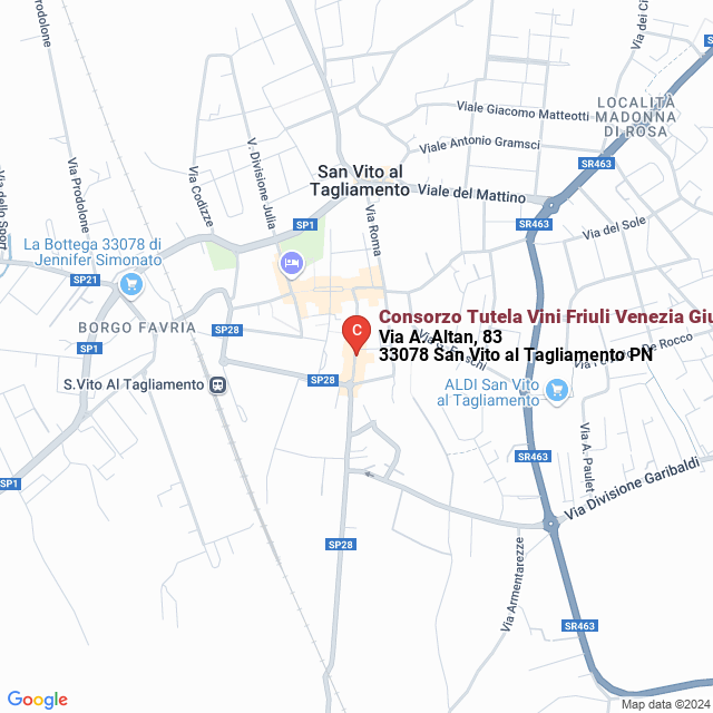 apri la mappa di Consorzo Tutela Vini Friuli Venezia Giulia