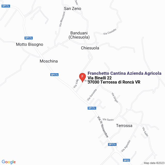 apri la mappa di Franchetto Cantina Azienda Agricola