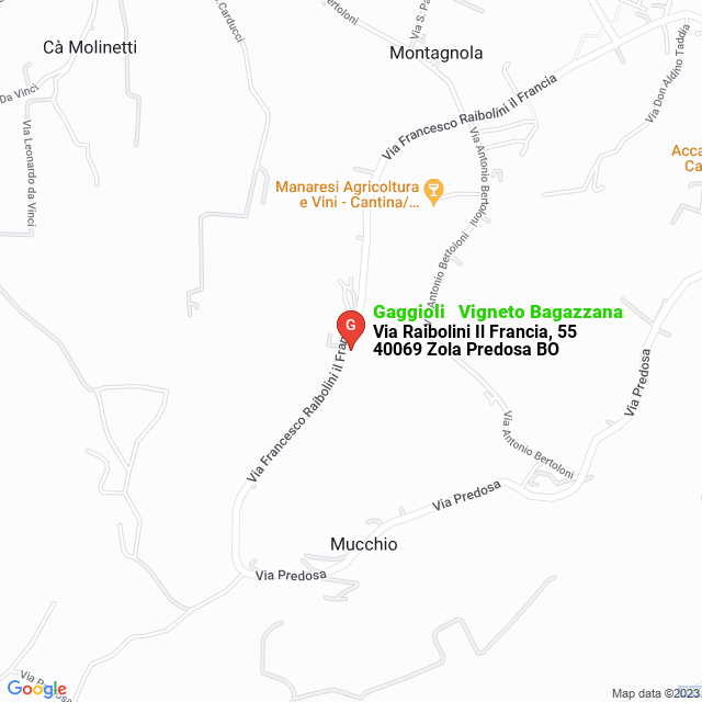 apri la mappa di Gaggioli - Vigneto Bagazzana