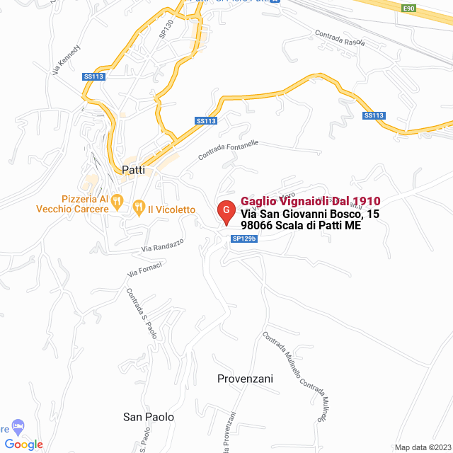 apri la mappa di Gaglio Vignaioli Dal 1910