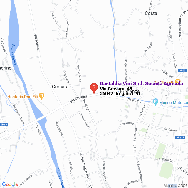 apri la mappa di Gastaldia Vini S.r.l. Società Agricola