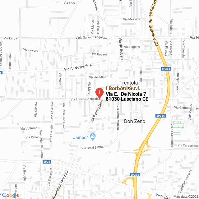apri la mappa di I Borboni S.r.l.