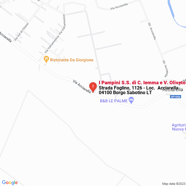 apri la mappa di I Pampini S.S. di C. Iemma e V. Oliveto