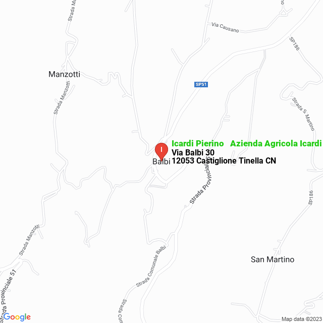 apri la mappa di Icardi Pierino - Azienda Agricola Icardi Pierino