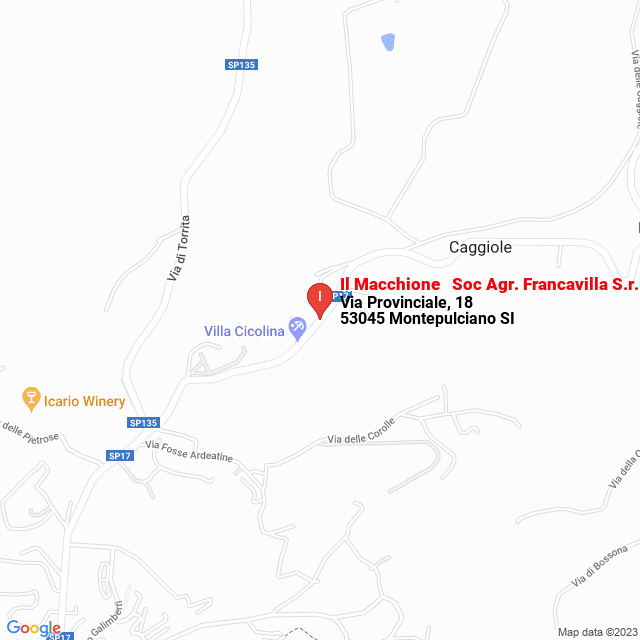 apri la mappa di Il Macchione - Soc Agr. Francavilla S.r.l.