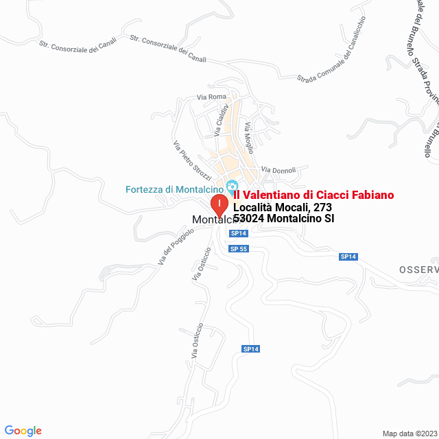 apri la mappa di Il Valentiano di Ciacci Fabiano