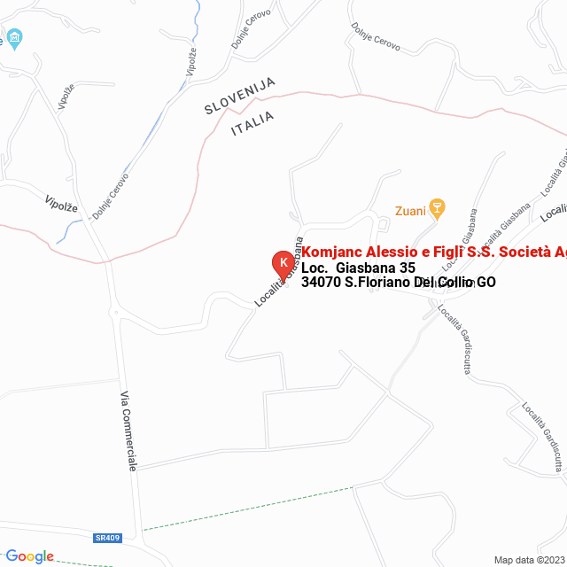 apri la mappa di Komjanc Alessio e Figli S.S. Società Agricola
