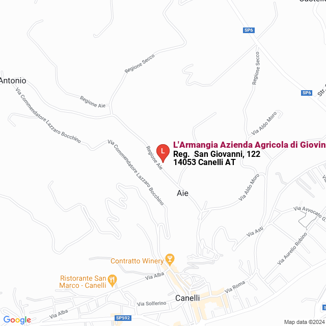 apri la mappa di L‘Armangia Azienda Agricola di Giovine Ignazio