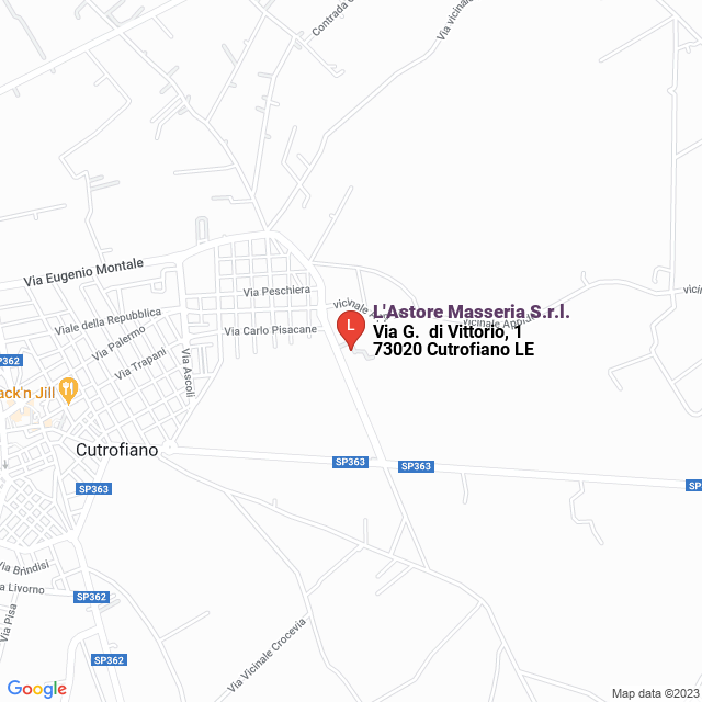 apri la mappa di L‘Astore Masseria S.r.l.