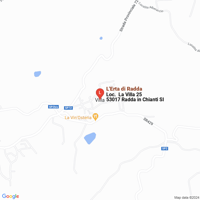 apri la mappa di L‘Erta di Radda