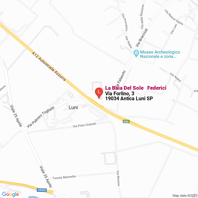 apri la mappa di La Baia Del Sole - Federici