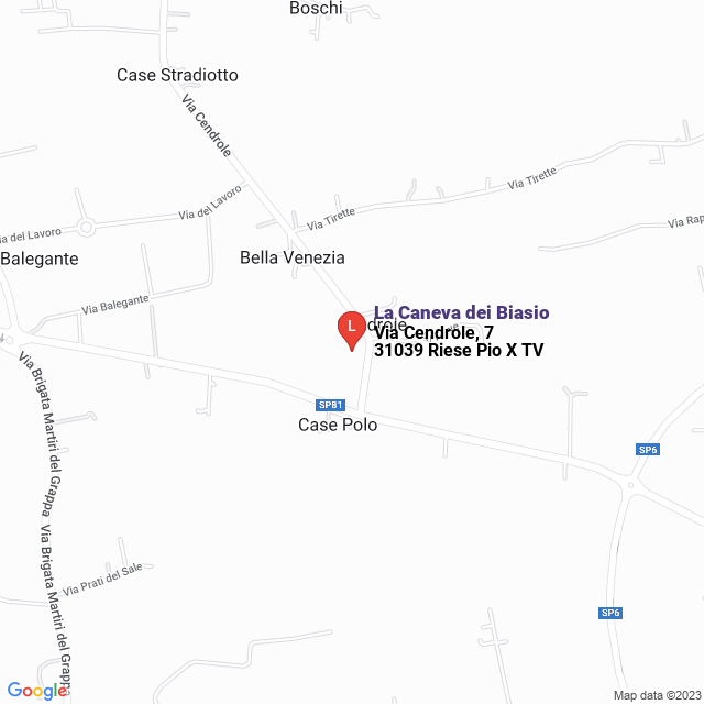 apri la mappa di La Caneva dei Biasio