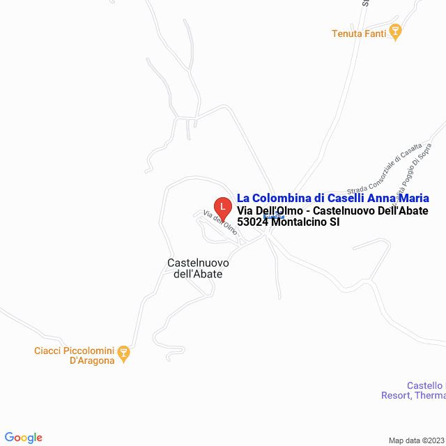 apri la mappa di La Colombina di Caselli Anna Maria