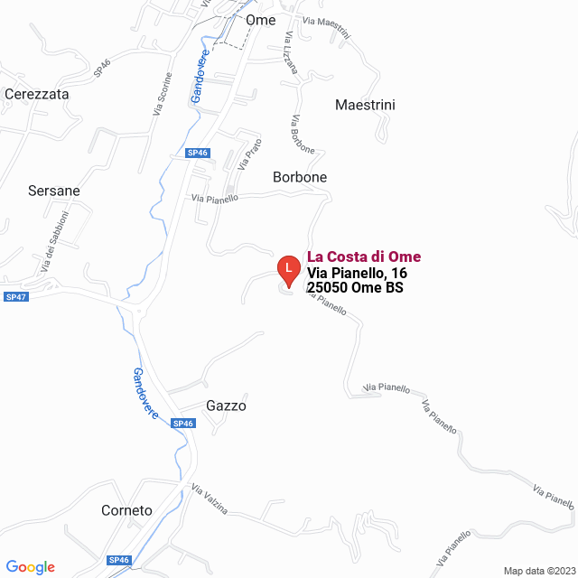 apri la mappa di La Costa di Ome