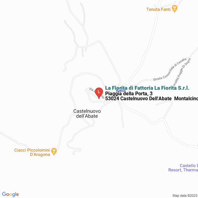 apri la mappa di La Fiorita di Fattoria La Fiorita S.r.l.