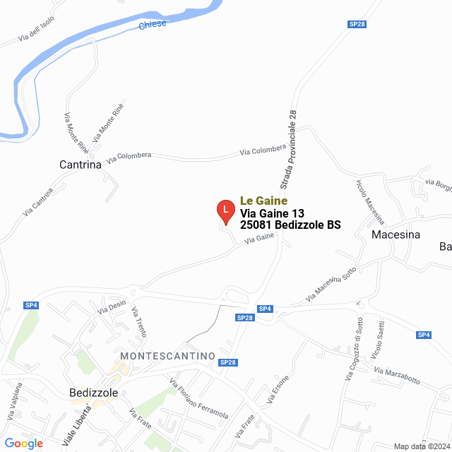 apri la mappa di Le Gaine