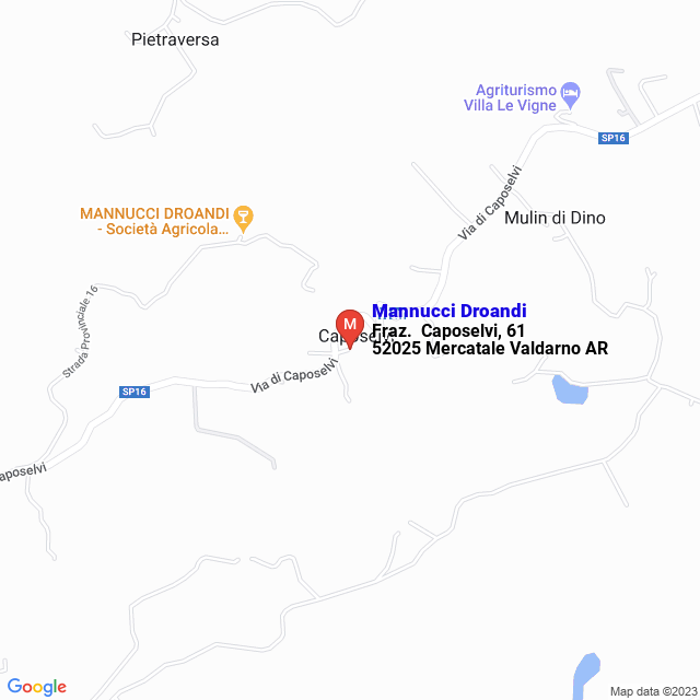 apri la mappa di Mannucci Droandi