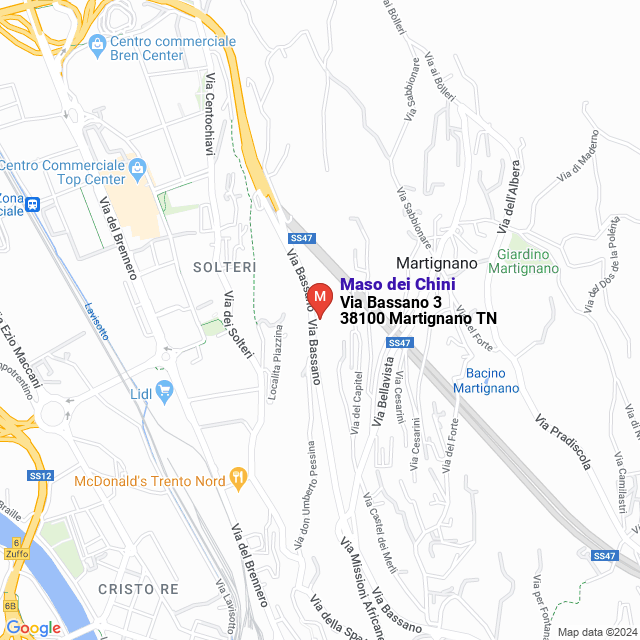 apri la mappa di Maso dei Chini