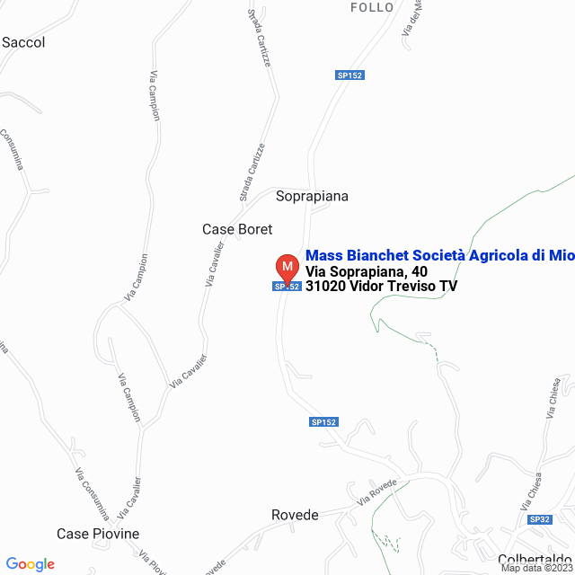 apri la mappa di Mass Bianchet Società Agricola di Miotto Lorenzo e Enrico