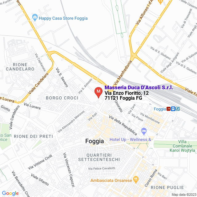 apri la mappa di Masseria Duca D‘Ascoli S.r.l.