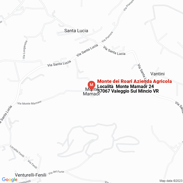 apri la mappa di Monte dei Roari Azienda Agricola