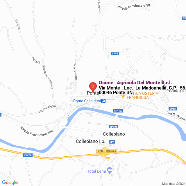 apri la mappa di Ocone - Agricola Del Monte S.r.l.