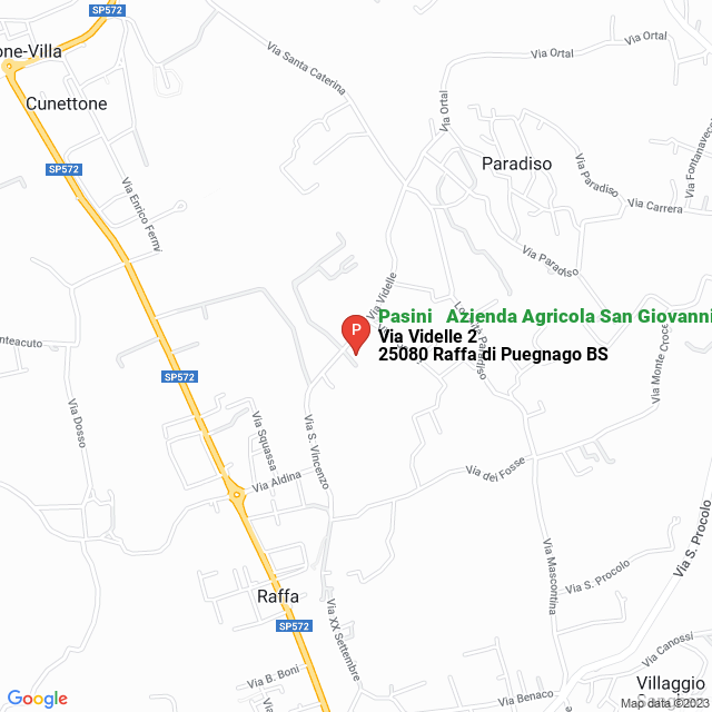 apri la mappa di Pasini - Azienda Agricola San Giovanni