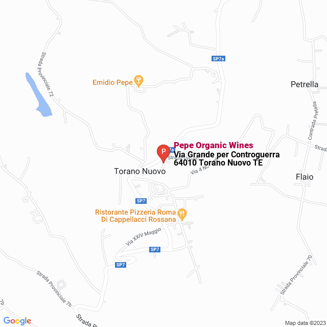 apri la mappa di Pepe Organic Wines