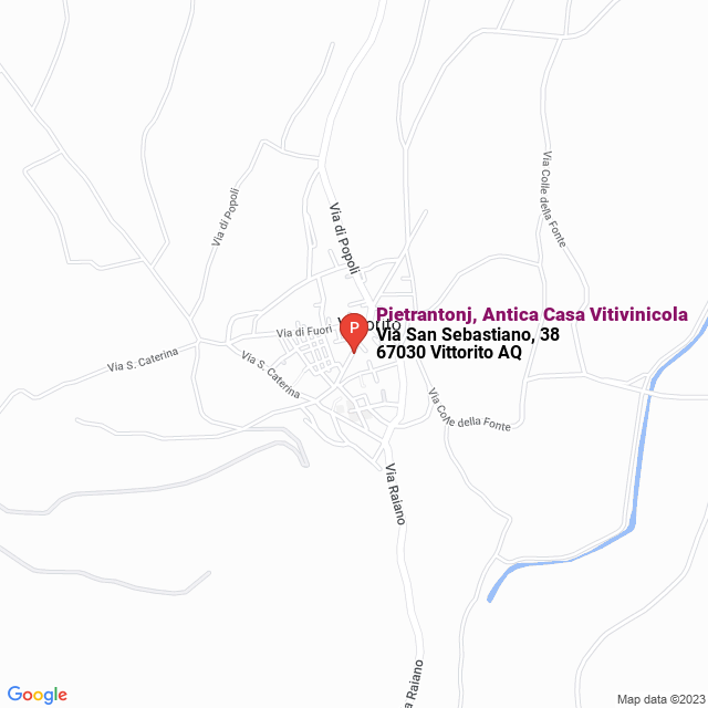 apri la mappa di Pietrantonj, Antica Casa Vitivinicola