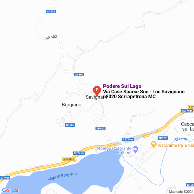 apri la mappa di Podere Sul Lago