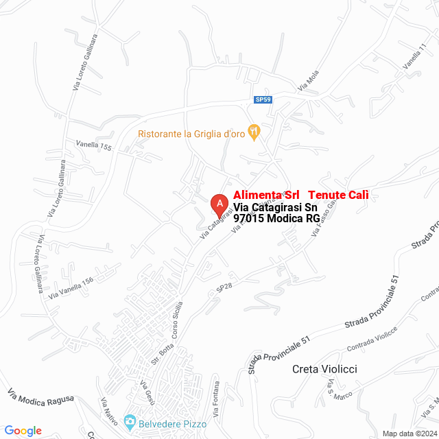 apri la mappa di Alimenta Srl - Tenute Calì
