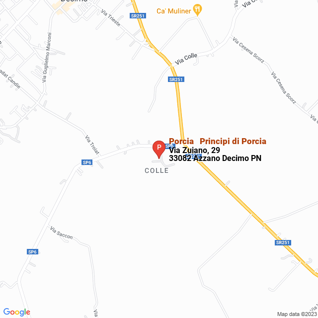 apri la mappa di Porcia - Principi di Porcia