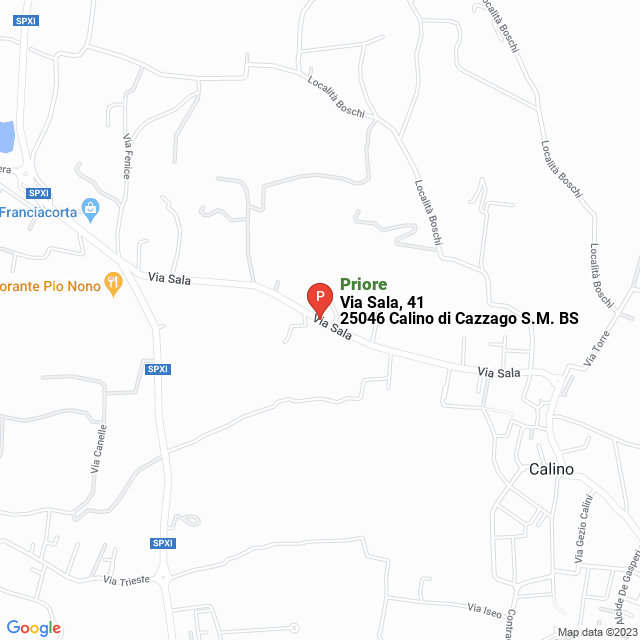 apri la mappa di Priore