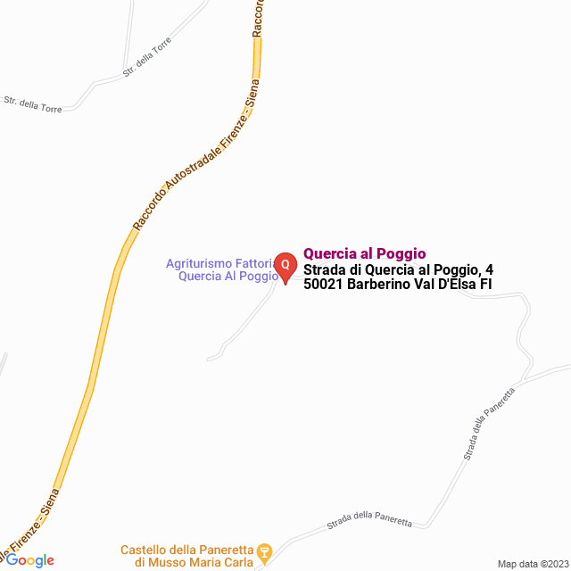 apri la mappa di Quercia al Poggio