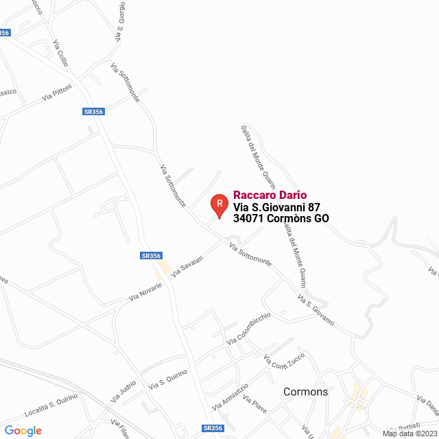 apri la mappa di Raccaro Dario