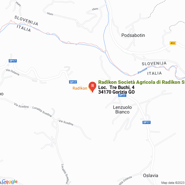 apri la mappa di Radikon Società Agricola di Radikon Stanislao & C.