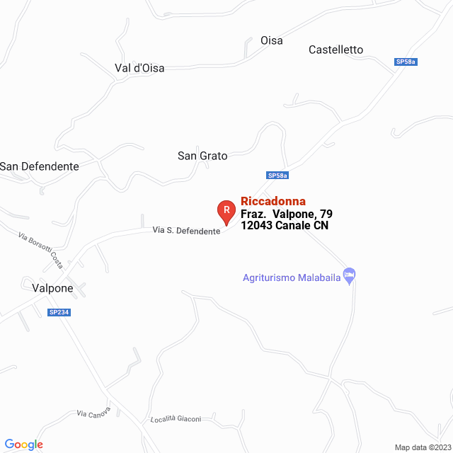 apri la mappa di Riccadonna