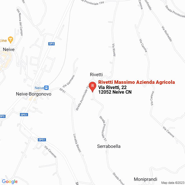 apri la mappa di Rivetti Massimo Azienda Agricola