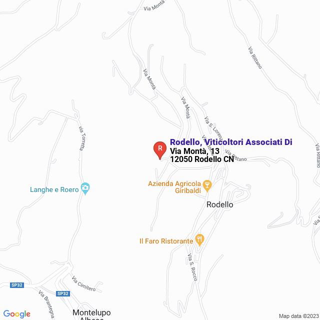apri la mappa di Rodello, Viticoltori Associati Di